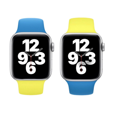 Патріотичний ремінець для Apple watch 38/40/41mm Sport Band S/M Flash / Surf blue Патріотичний ремінець для Apple watch 38/40/41mm Sport Band S/M Flash / Surf blue